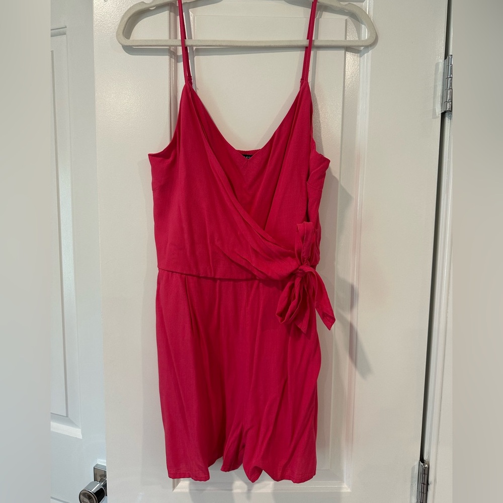 Hot pink romper